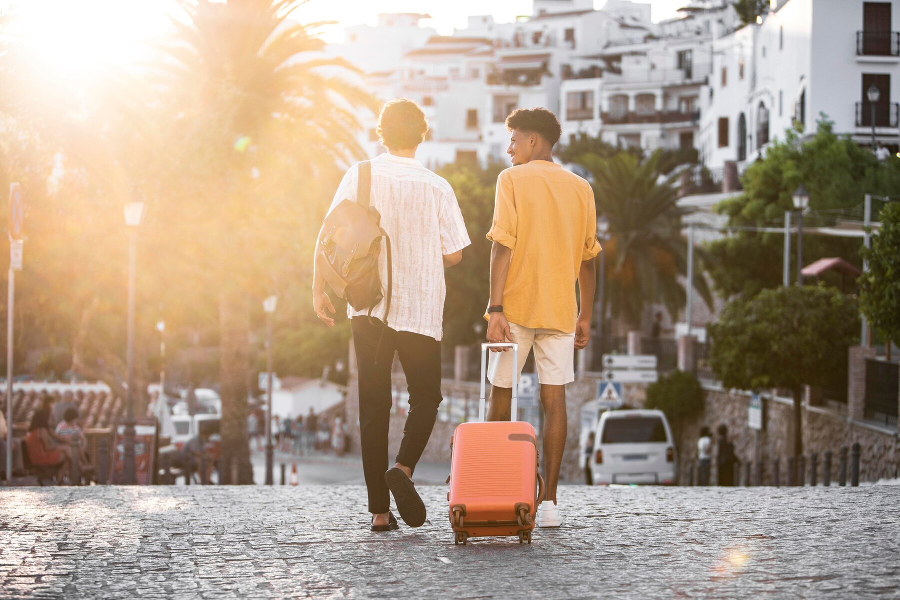 amigos viajando